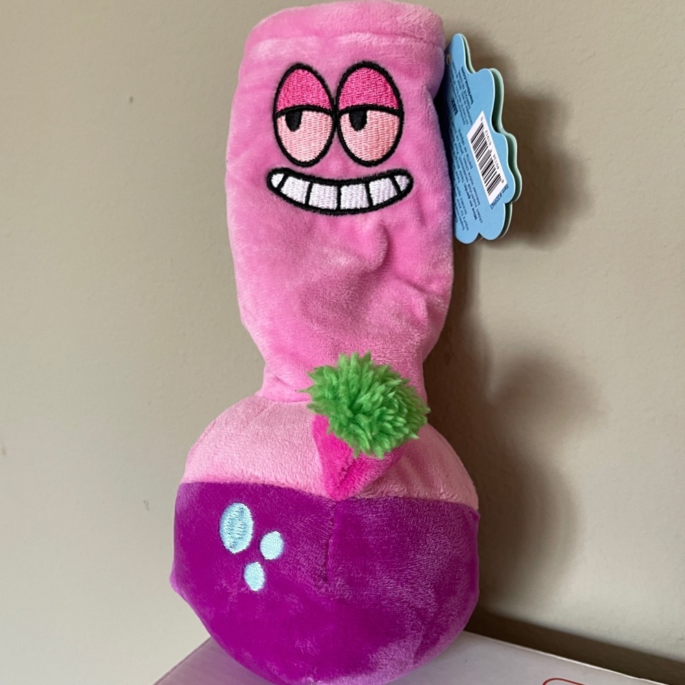 BARK Give a Dog a B0ng Chew Toy 4/20 Collection Pink Treat Hiding Squeaker Gift